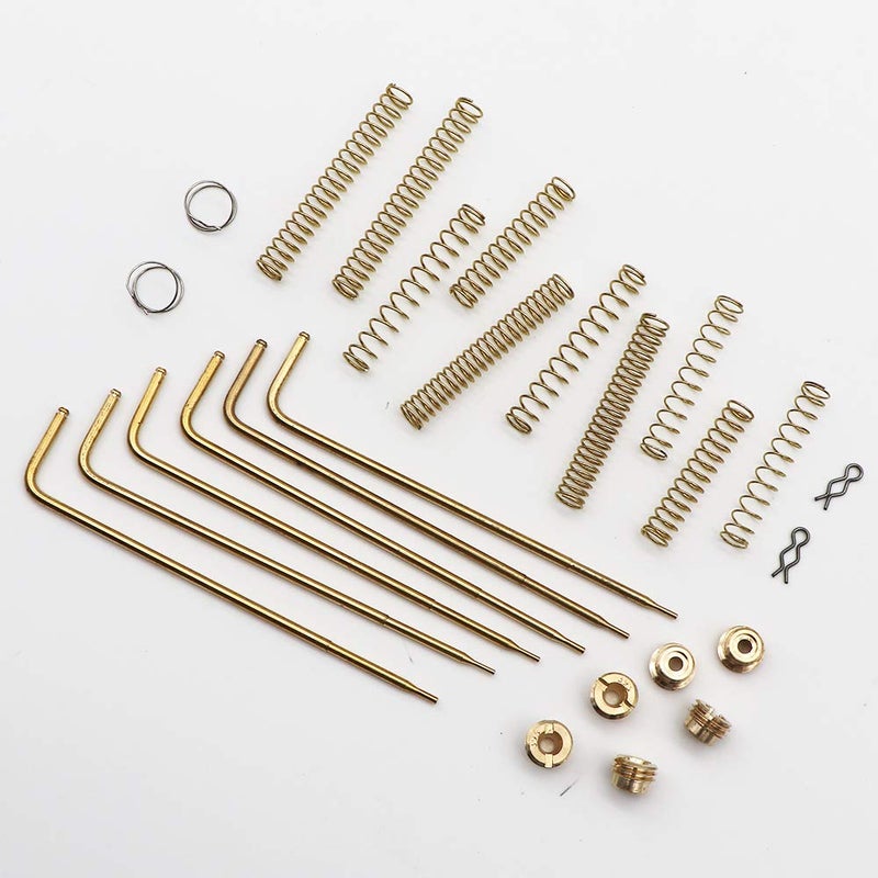 KIPA Carburetor Calibration Tuning Kit For CFM 1400 1404 1405 1406 1407 1408 1409 1411 WPA 1487 Carter AFB Carburetor Jets Rods Springs Jets sizes 95 98 101 Metering Rod & Rod Retainers - Image 5